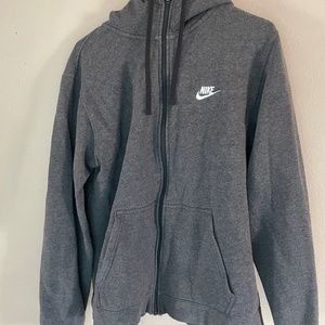 Grey Nike zip up